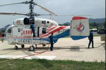 公司駐北京航空救援隊機組圓滿完成 KA-32直升機600小時定檢工作